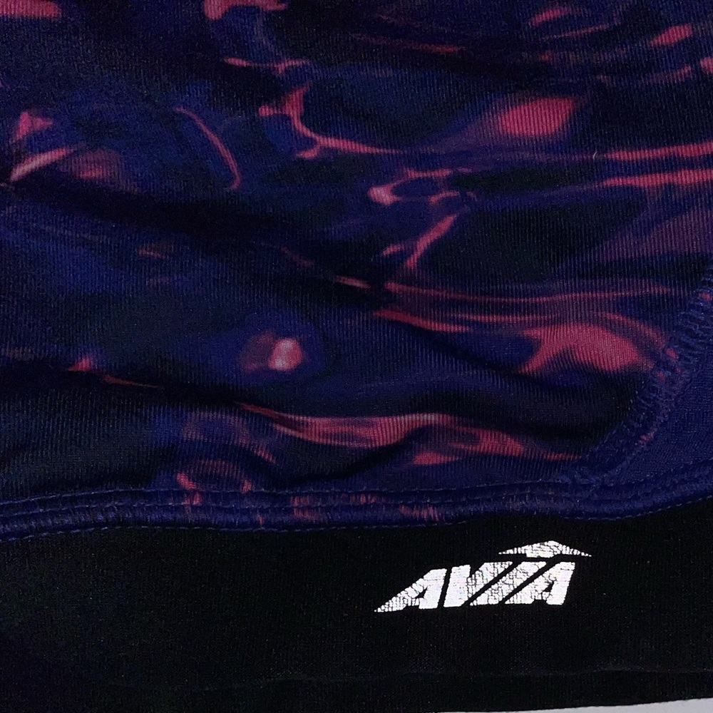 Avia Purple & Pink Patterned Racerback Sports Bra - Picture 2 of 5